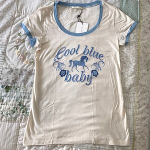 Spell Designs Cool Blue Baby Tee
